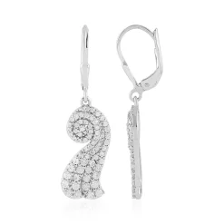 Zirkon-Silberohrringe (SAELOCANA)