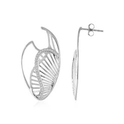 Zirkon-Silberohrringe (SAELOCANA)