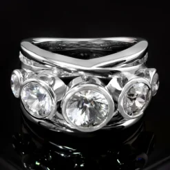 Zirkon-Silberring (de Melo)