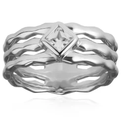 Zirkon-Silberring (de Melo)