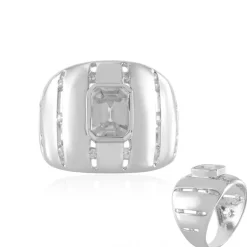 Zirkon-Silberring (de Melo)